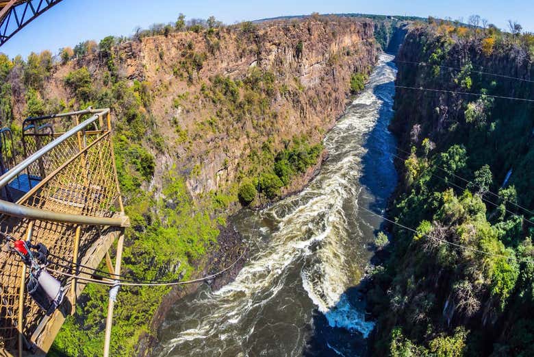 Puenting en las Cataratas Victoria