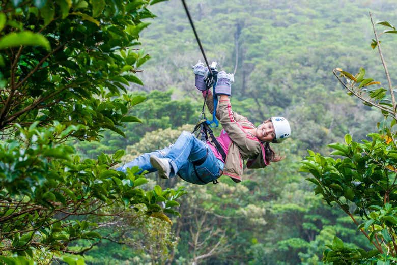 Tirolina en Monteverde
