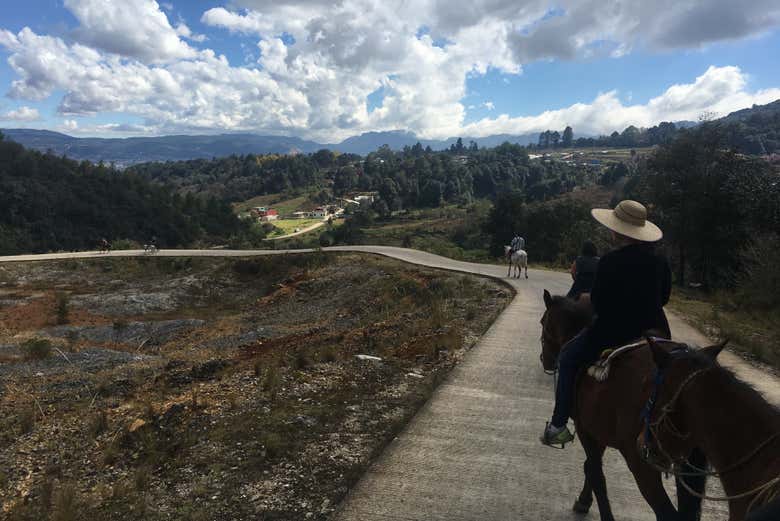 Paseo a caballo por las comunidades indígenas de Chiapas