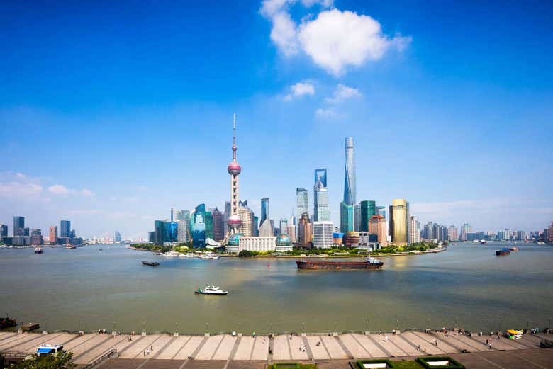 Paseo en barco por el río Huangpu