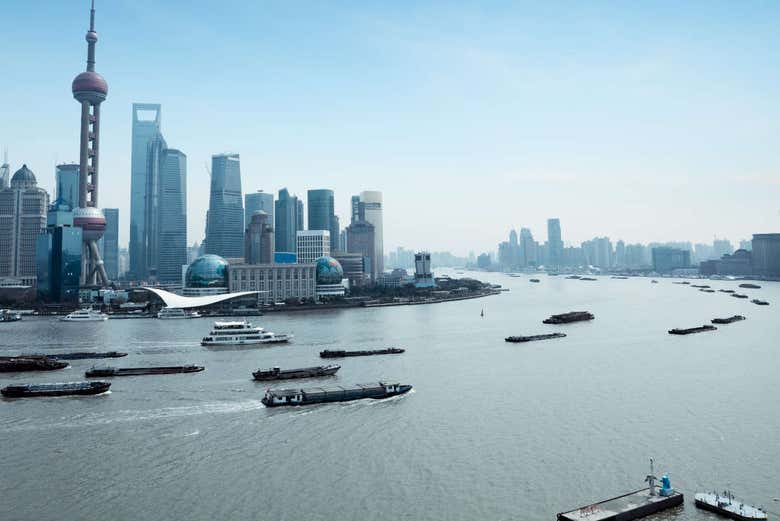 Paseo en barco por el río Huangpu