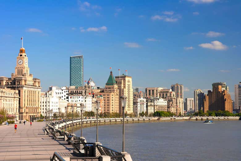 Paseo en barco por el río Huangpu