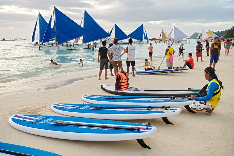 Alquiler de paddle surf en Boracay