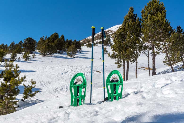 Paseo con raquetas de nieve por Grandvalira
