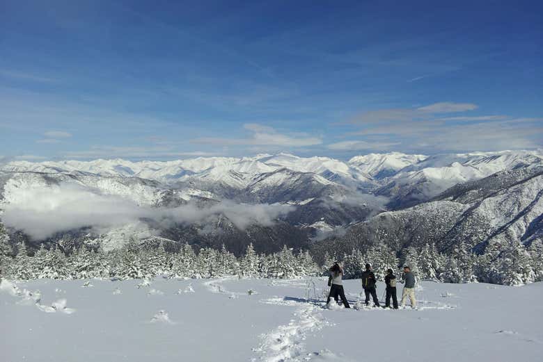 Paseo con raquetas de nieve por Grandvalira