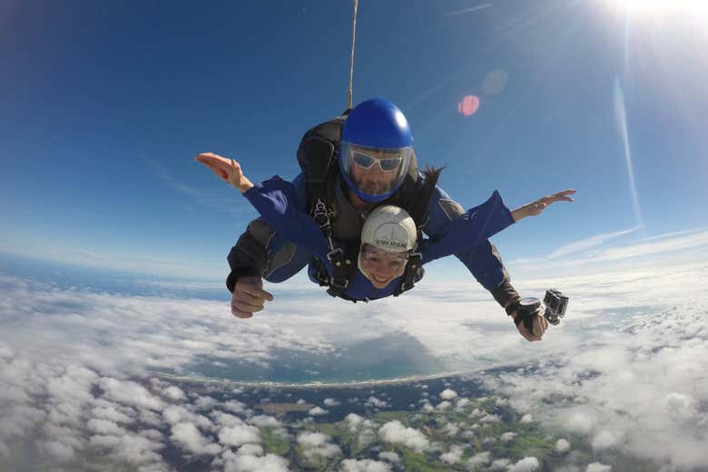 Salto en paracaídas en Auckland