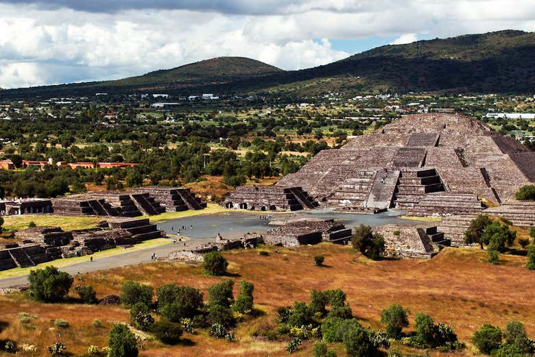 Paseo en globo sobre Teotihuacán