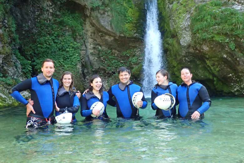 Descenso de cañones en Bled