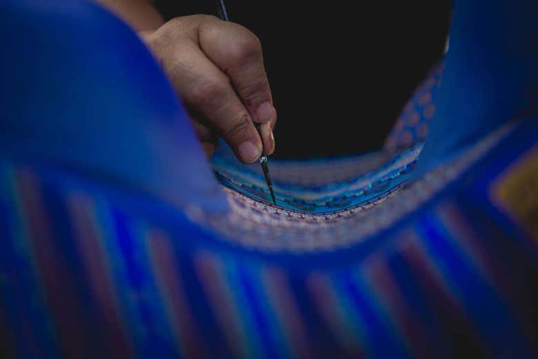 Taller de alebrijes en San Martín Tilcajete