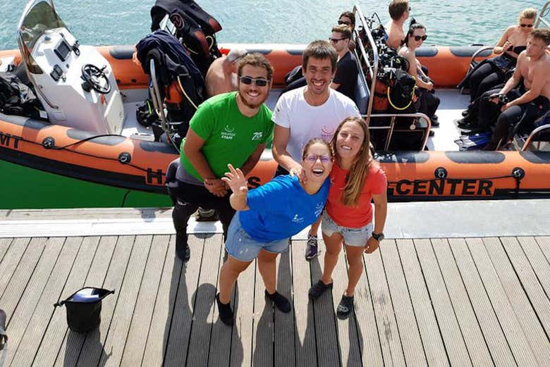 Bautismo de buceo en Berlenga Grande