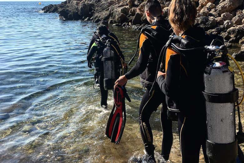 Bautismo de buceo en Salou